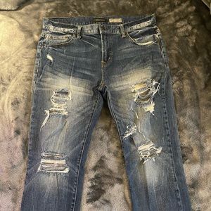 Aeropostale denim ripped skinny Jean